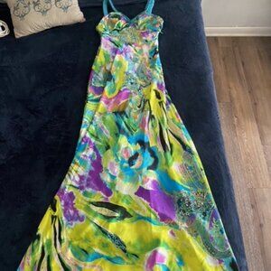 colorful prom dress